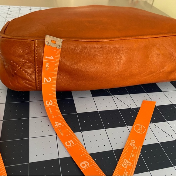 Giambattista Confezioni Brown Leather Crossbody Handbag  Leather Lining Italy - Picture 13 of 14